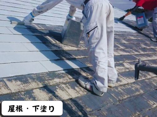 磐田市のM様邸での下塗りと中塗りの様子をご紹介します！